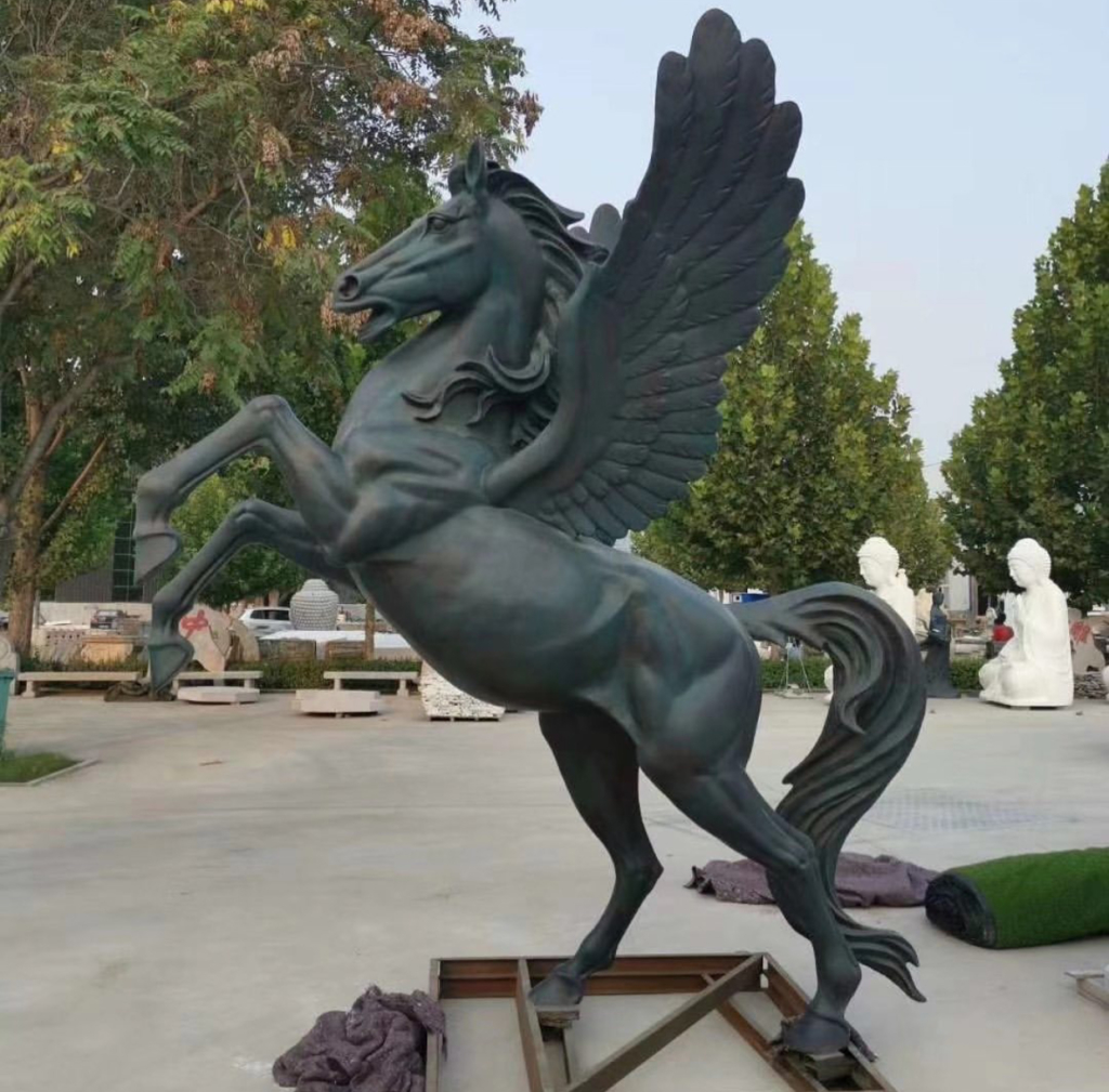 Flying horse sculpture