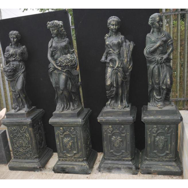 Four Seasons sculptures in French