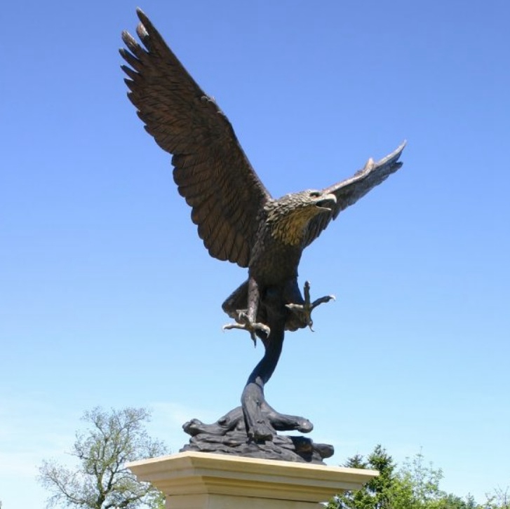 Large bronze eagle statue 3