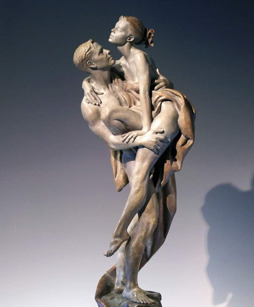 Male and female sculpture