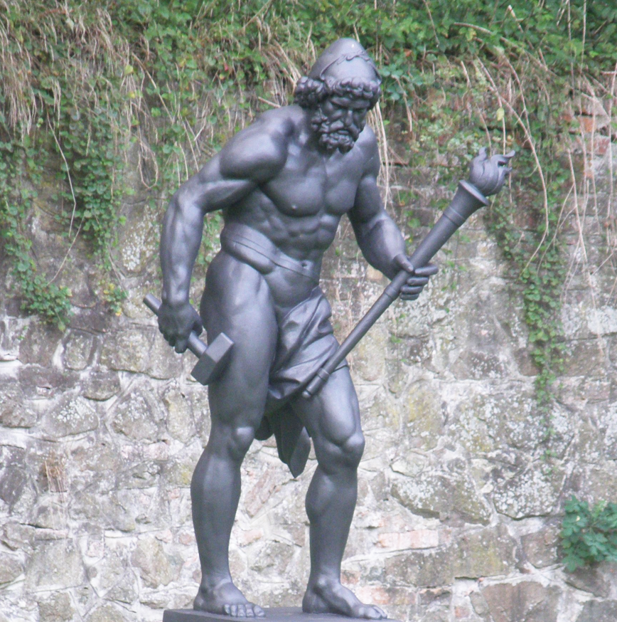 Vulcan statue, statue bronze