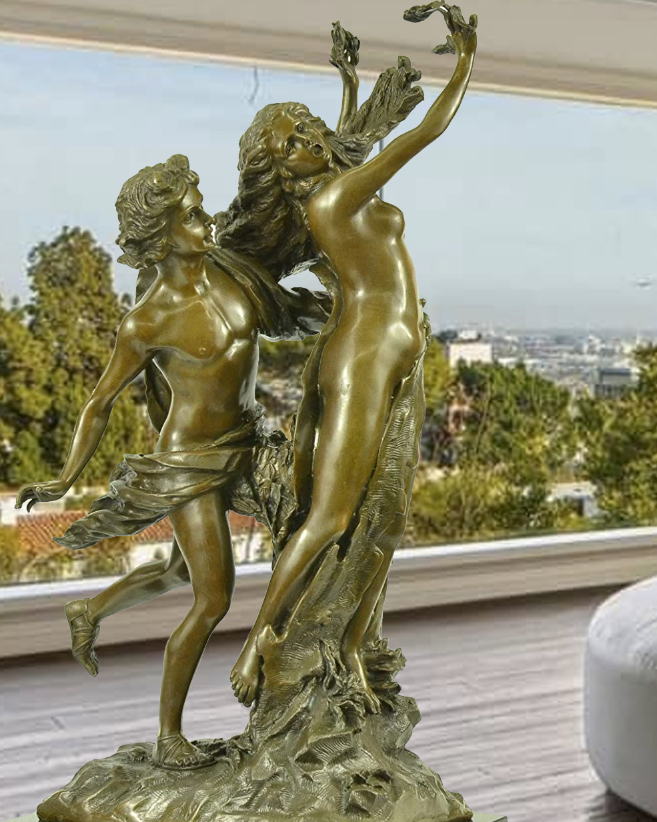 bernini apollo and daphne bronze life size sculpture