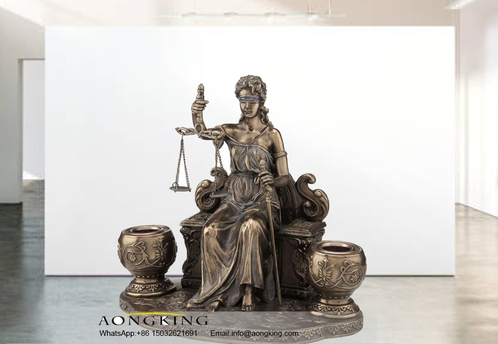 bronze lady justice