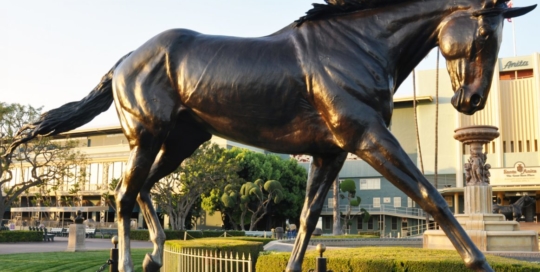 bronze galloping horse yard statue