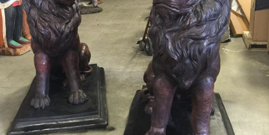lion statues for driveway