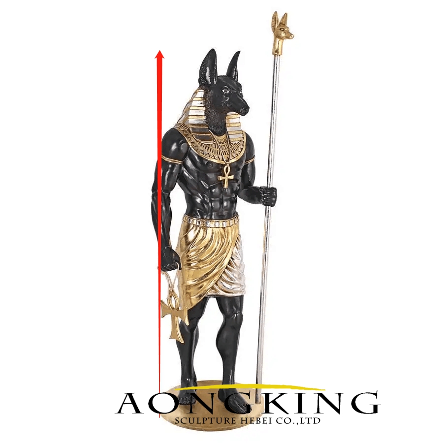 standing anubis statue