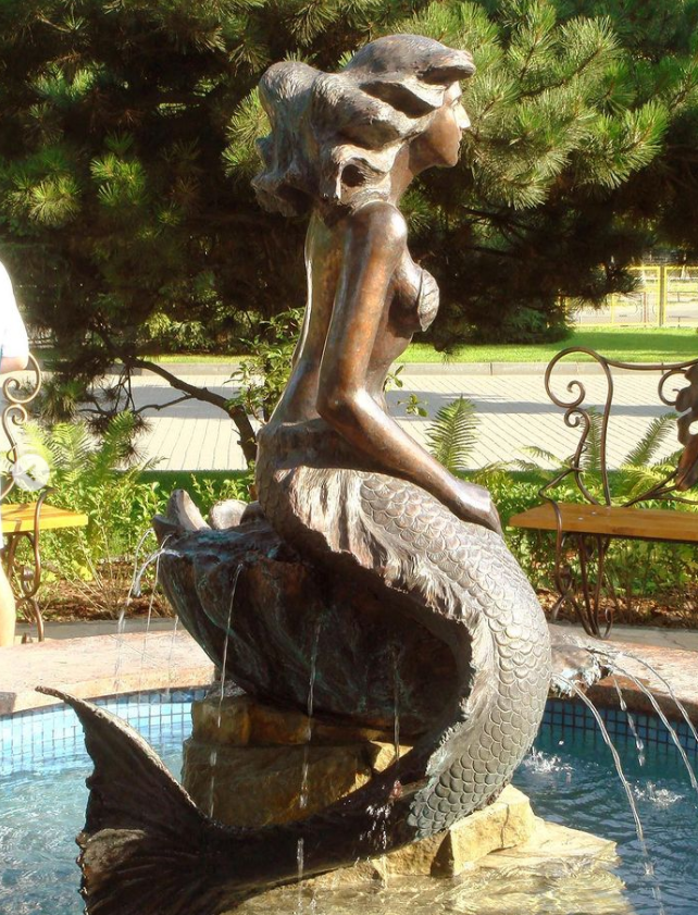 Mermaid fountain