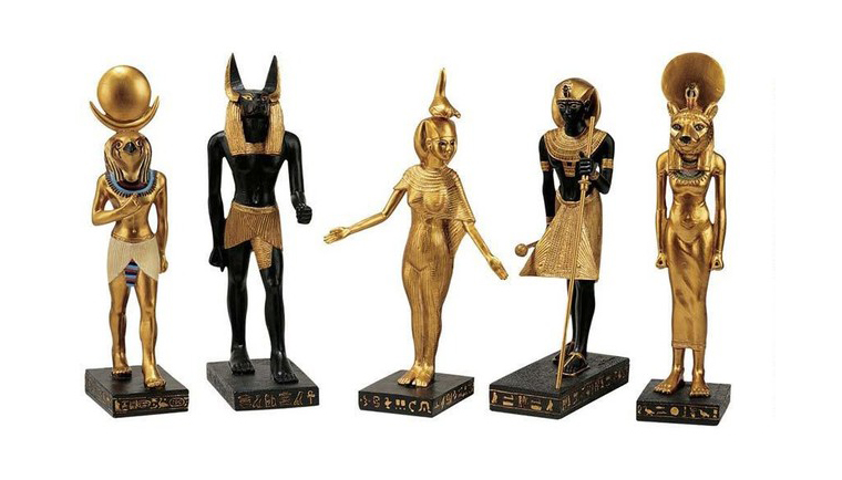 ancient Egyptian statues