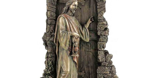 Jesus Knocking at Door Renaissance statue