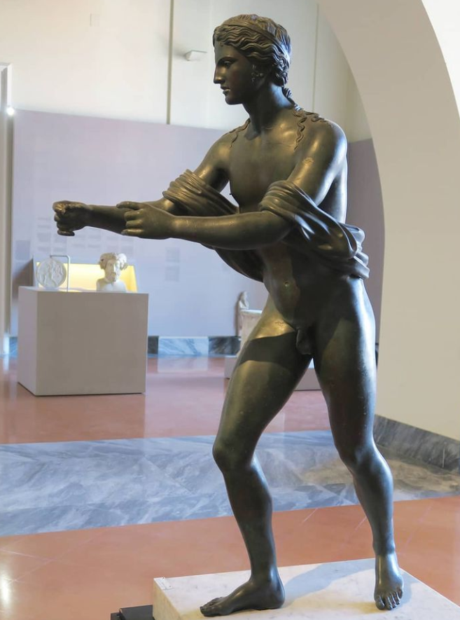 Sculpture of Apollo as Archer