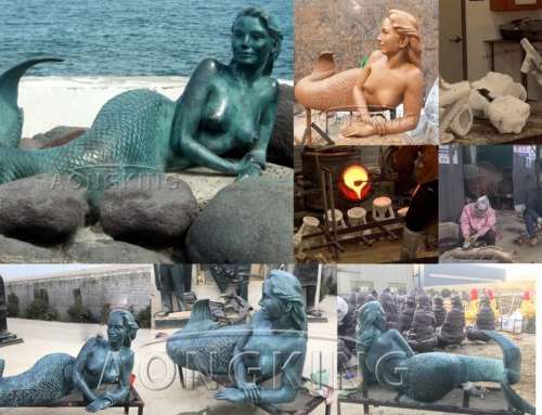 A beautiful legend from the sea– mermaid sculpture