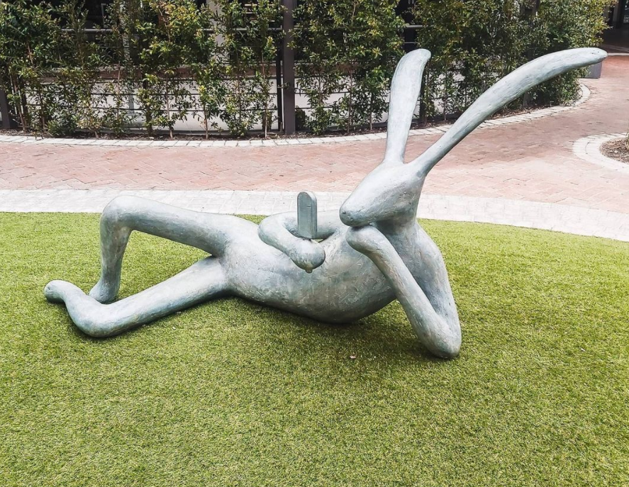 outdoor sculpture for sale, rabbit
