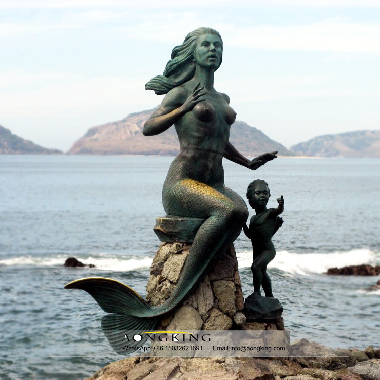 mermaid wtih baby