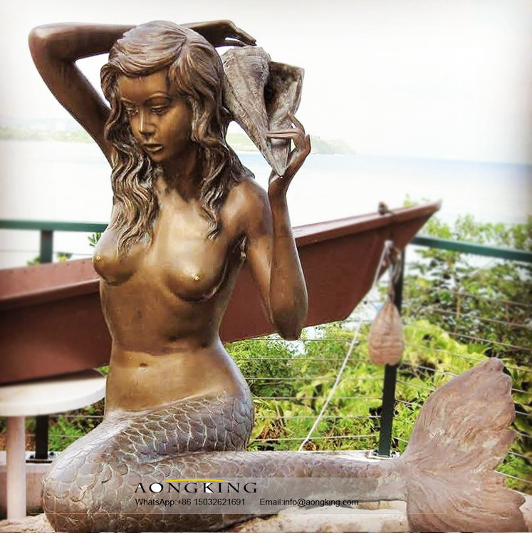 Naked Mermaid with Shell