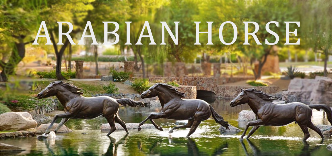 Bronze Arabian Horse Sculptures