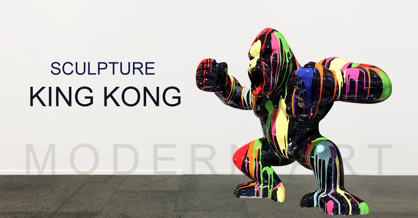 Modern Art Sculptures of king kong