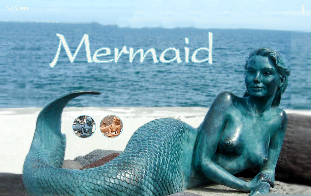 Application of the mermaid sculpture