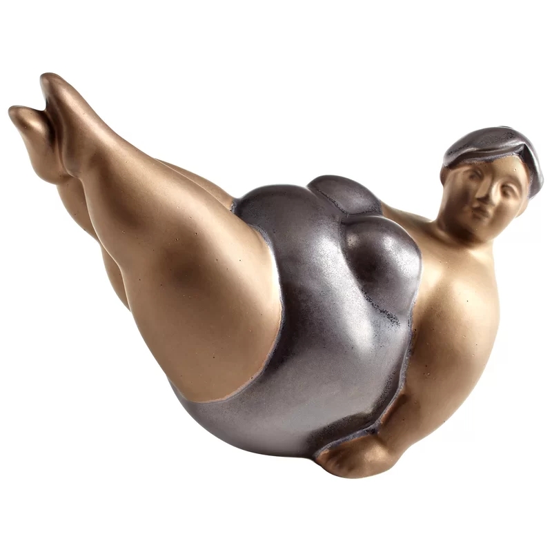 yoga girl statue