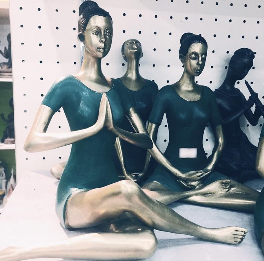 yoga inspiration statues