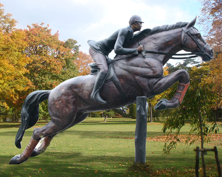 Show jumping statue