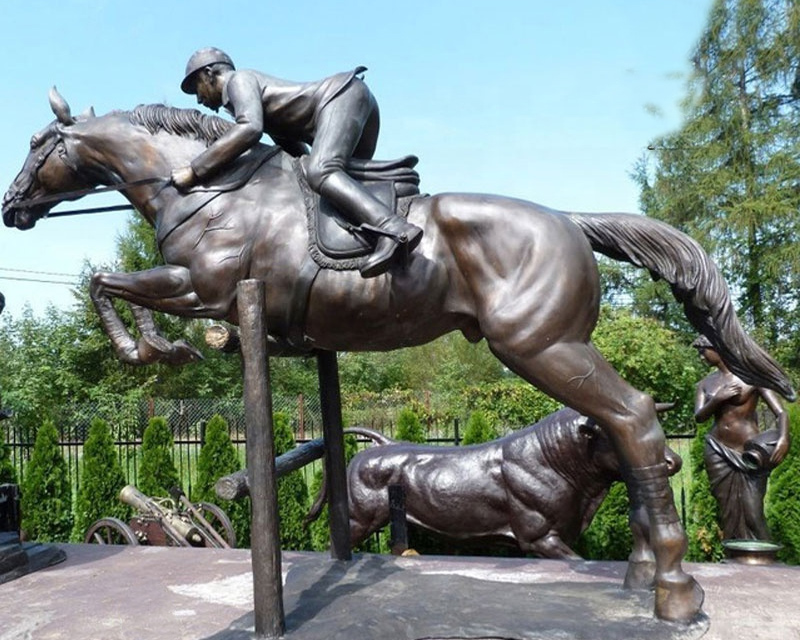 Show jumping Horse Racing Statue
