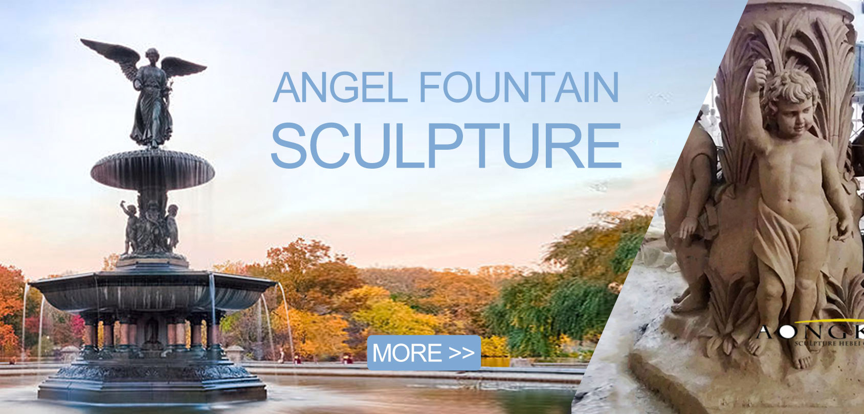 angel fountain sculptures
