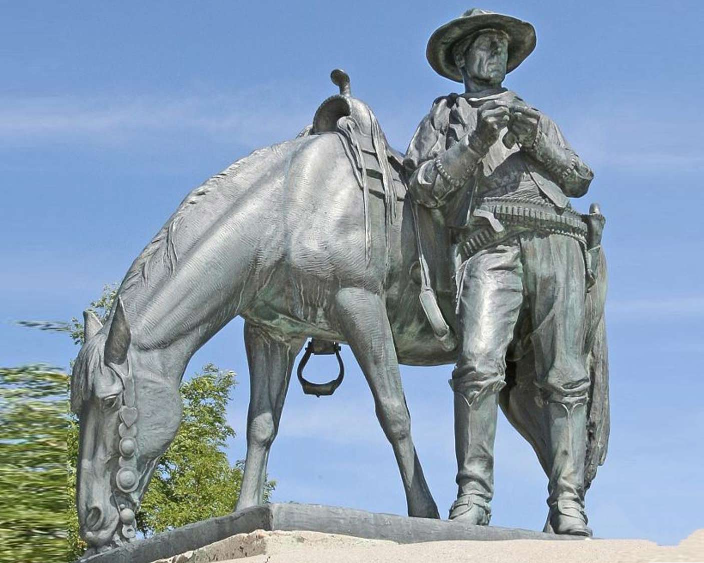bronze large cowboy statue for sale