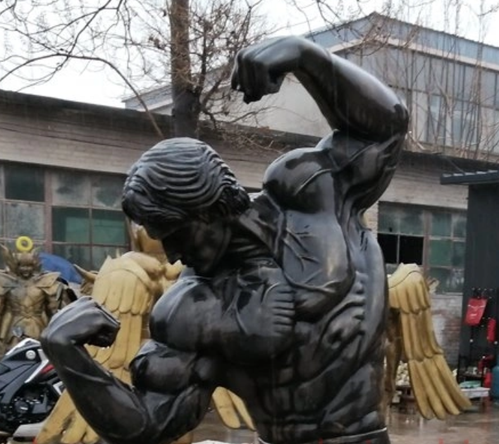 Aongking finished Bronze Schwarzenegger sculpture
