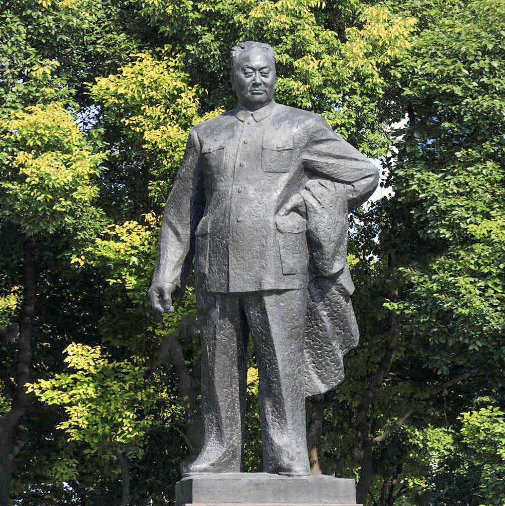 bronze Famous Asian Mao Zedong statue sculpture 