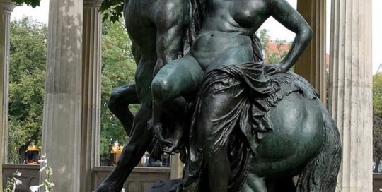 Bronze Theseus and the Centaur