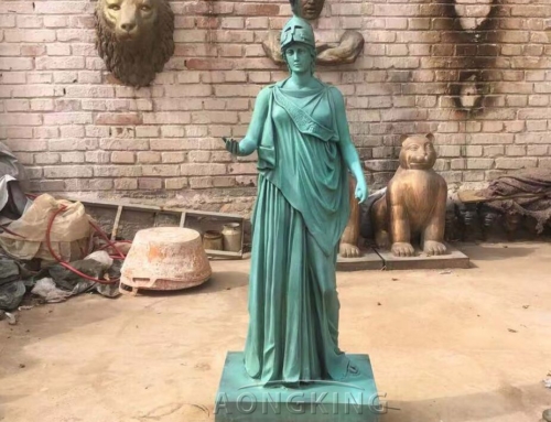 Ancient Athena Statue Bronze