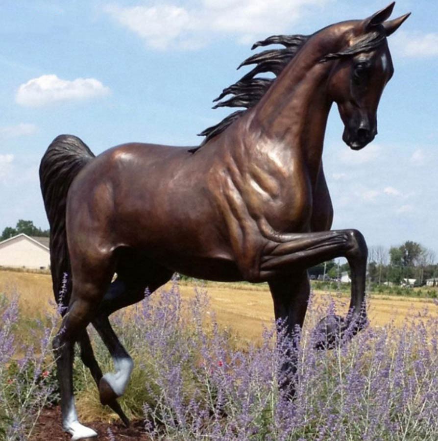 famous private treasure Arabian horse statue