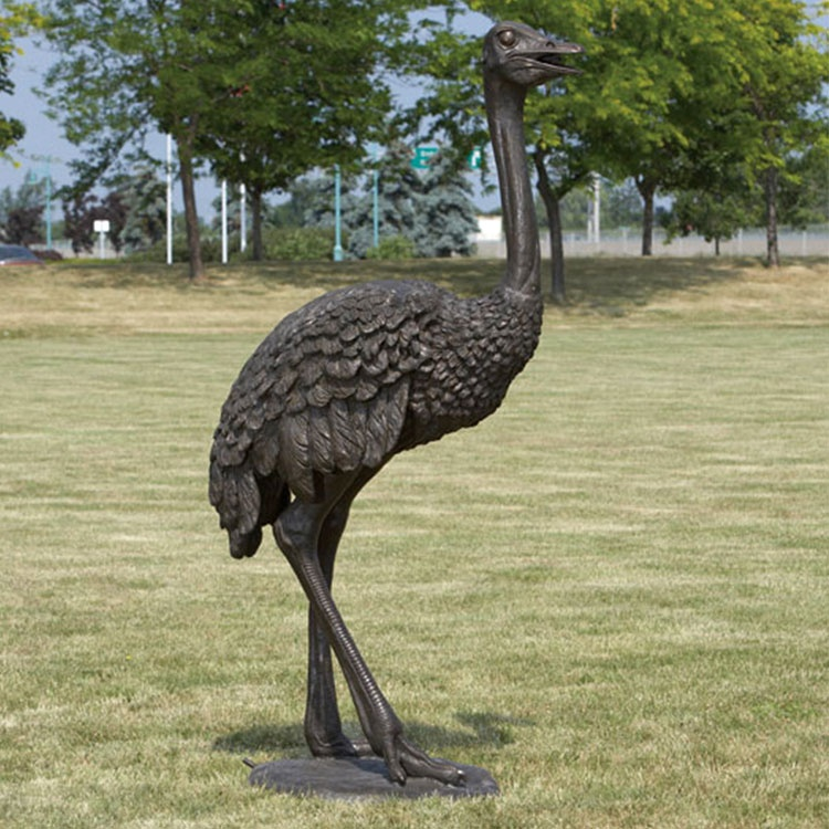 Bronze Ostrich Sculpture