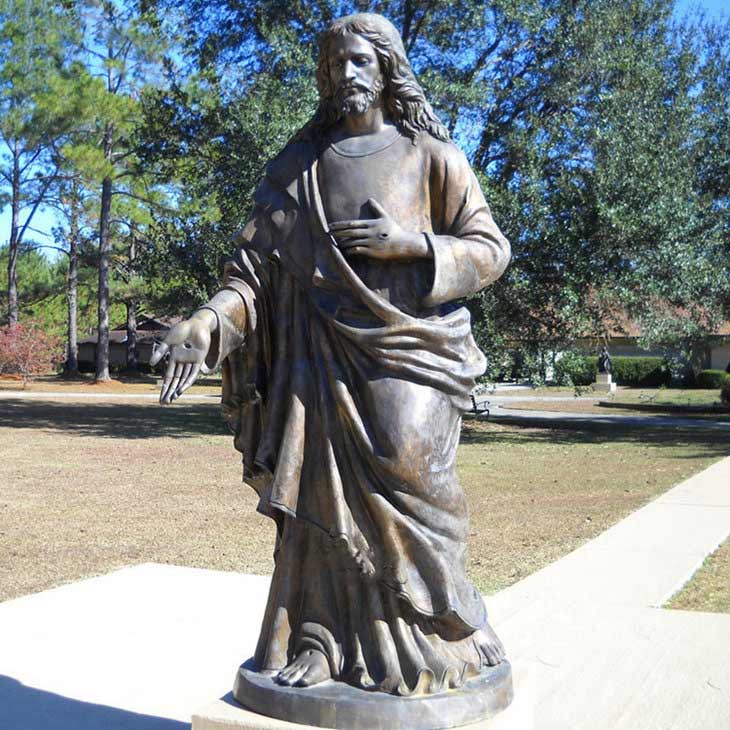 Christ Jesus sculpture bronze garden decoration