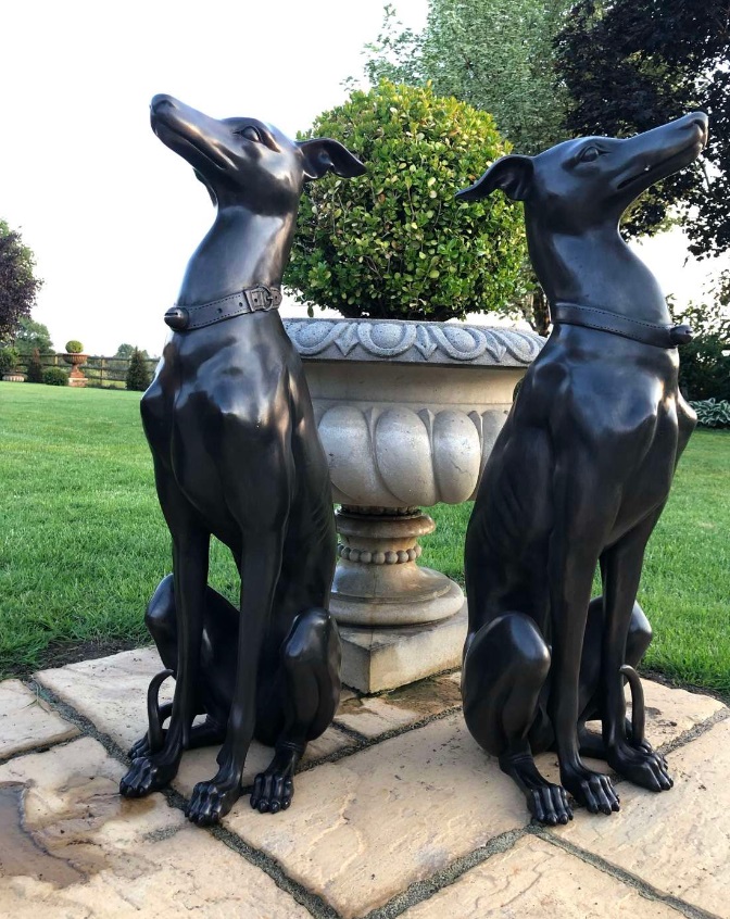 life size dog statues for sale