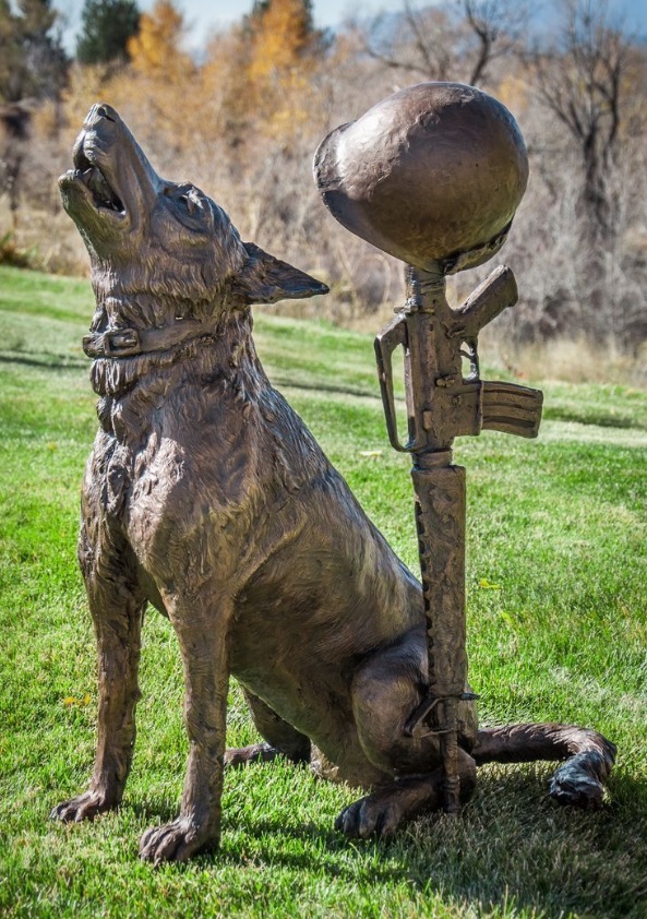 military dog sculpture 2