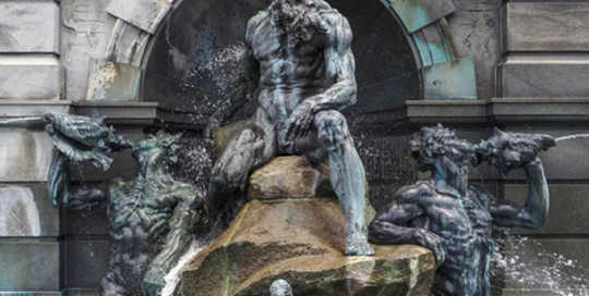 outdoor greek statues of Poseidon