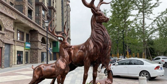 reindeer statues