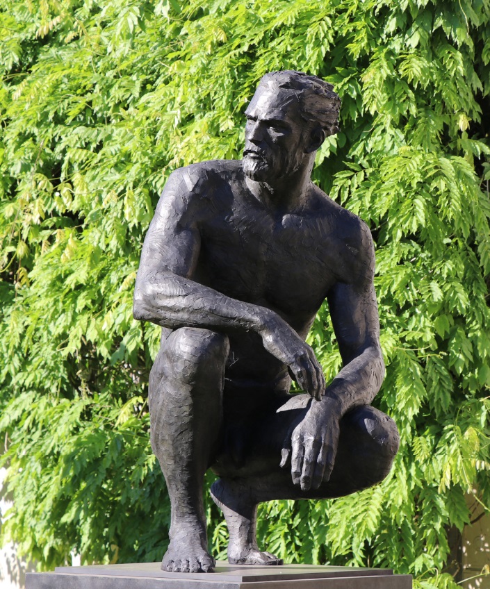 famous bronze man statue