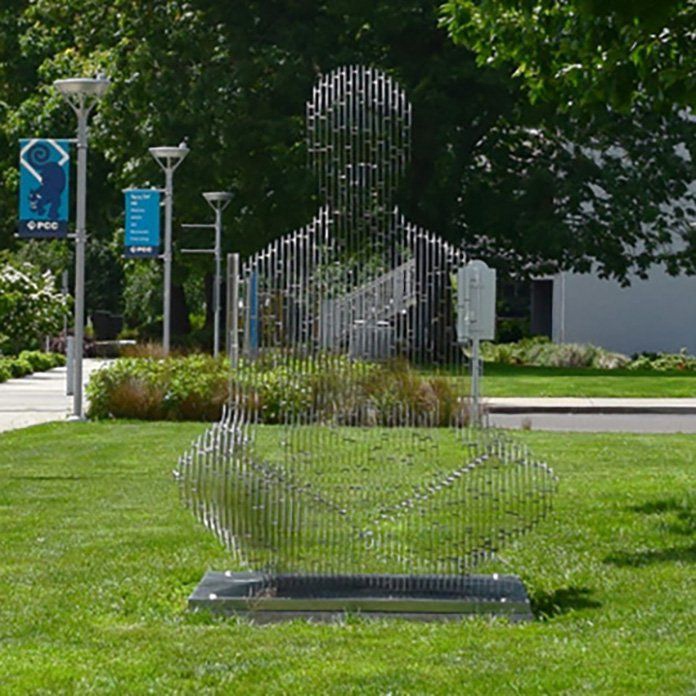 Stainless Steel Disappear Sculpture 6