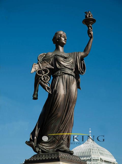 Hygieia bronze statue