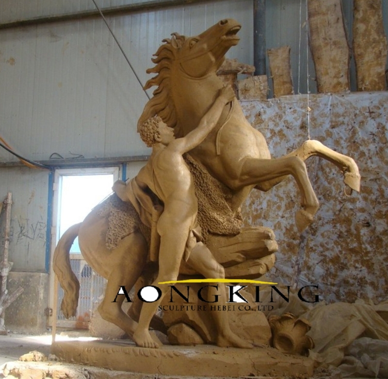 Taming the horse sculpture Aongking
