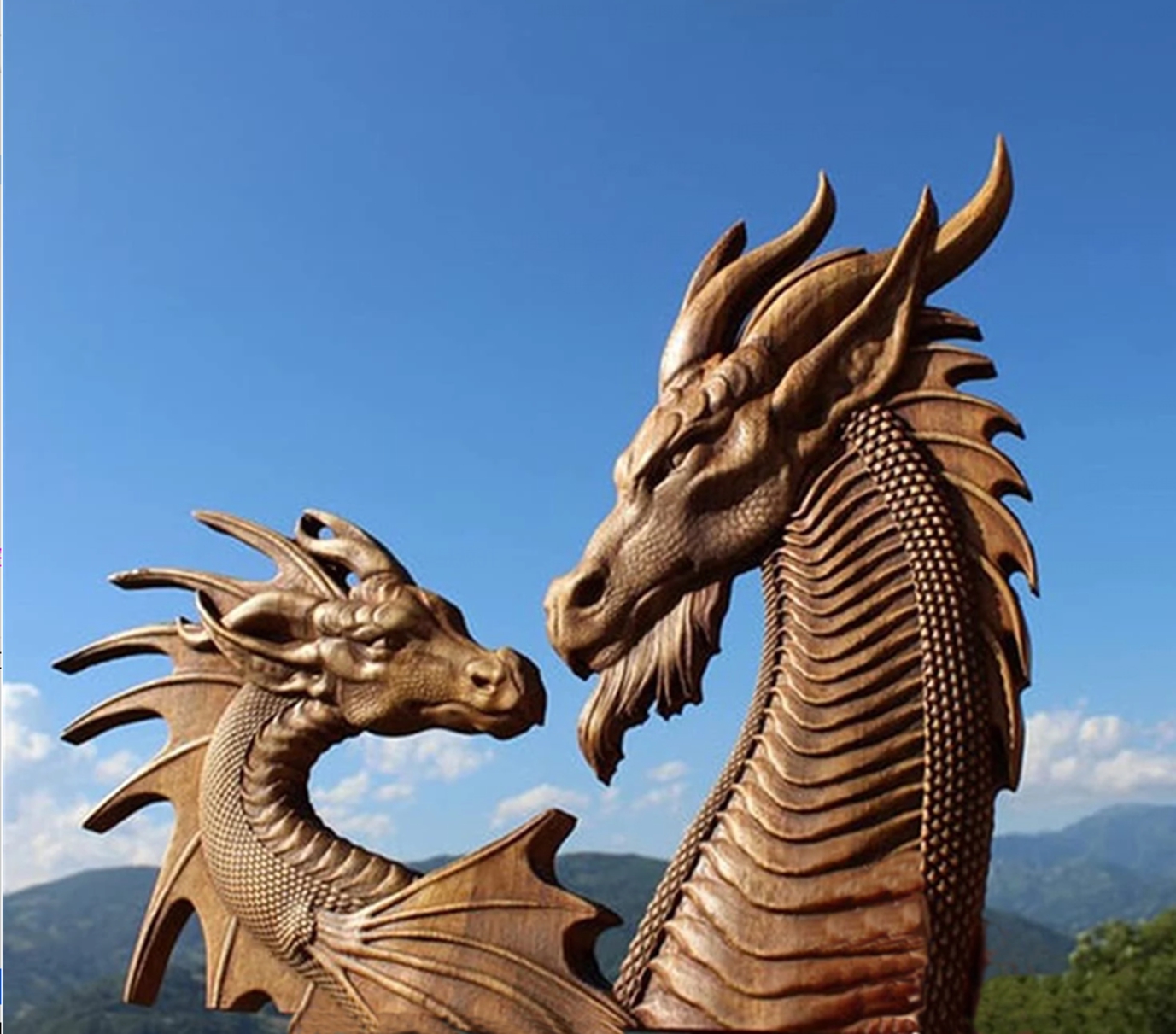 boho dragon statue