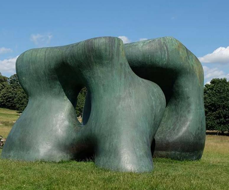 Henry Moore monumental Sculpture ‘Large Two Forms’ (3)