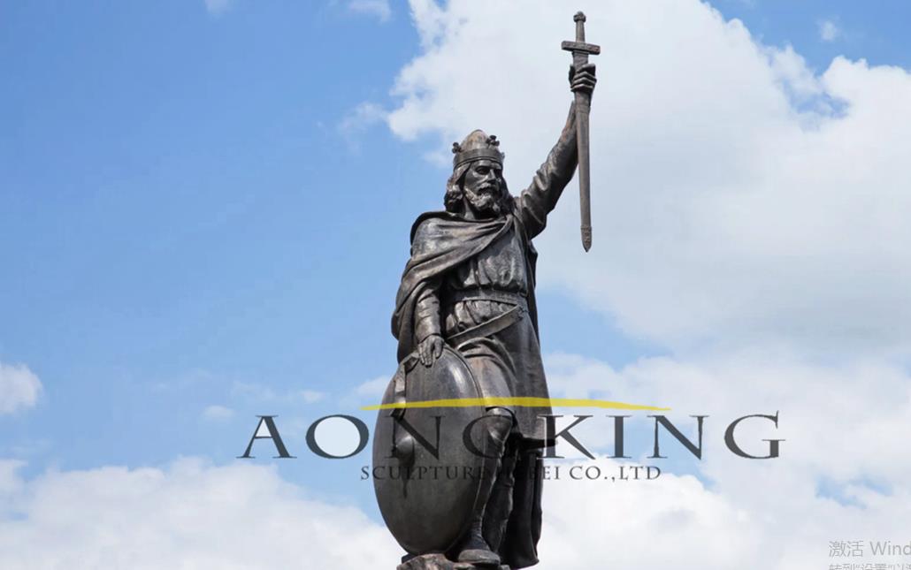 bronze King Alfred The Great Statue