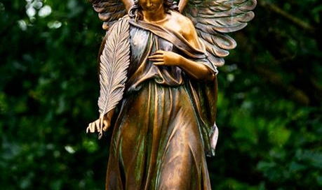 copper patina color angel