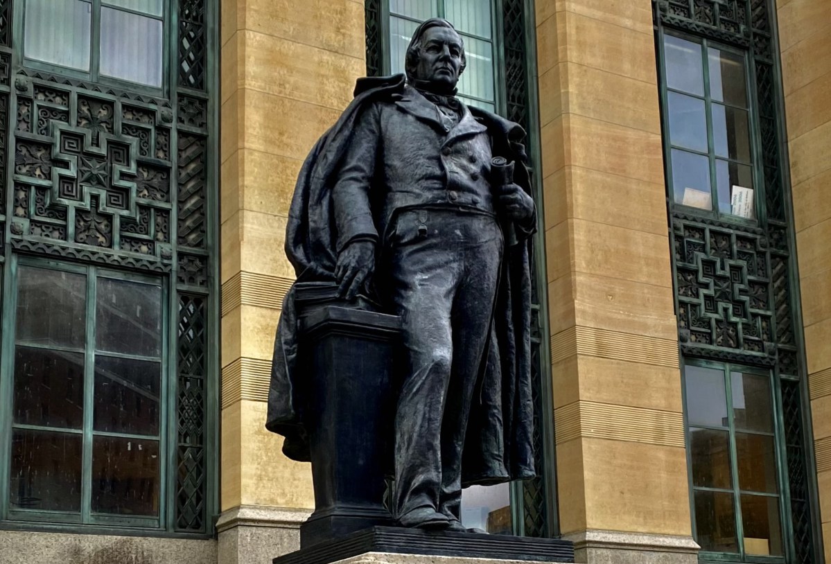 Millard Fillmore statue bronze