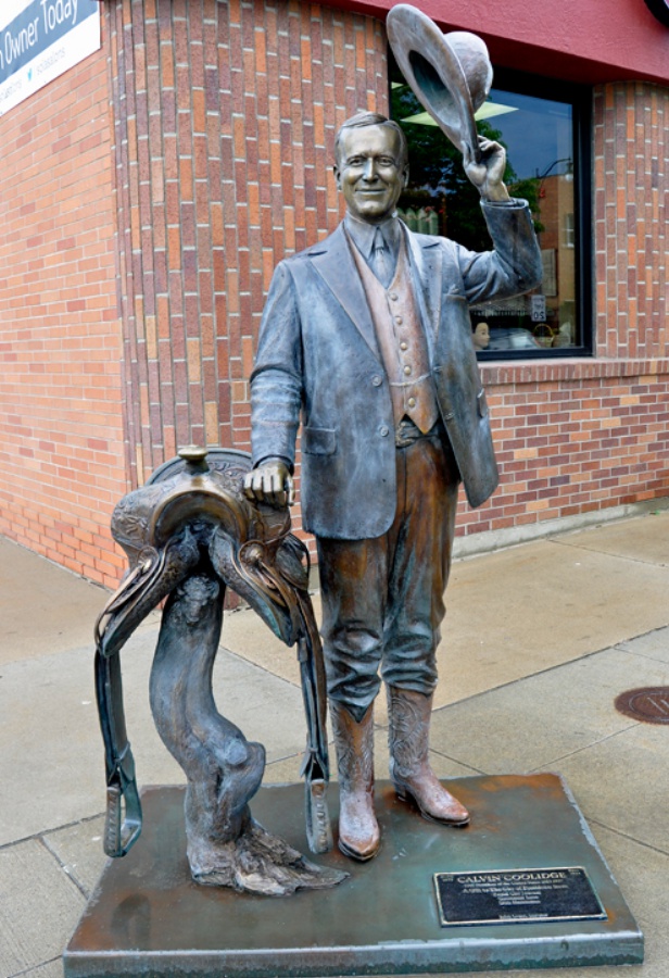 sculpture bronze Calvin Coolidge