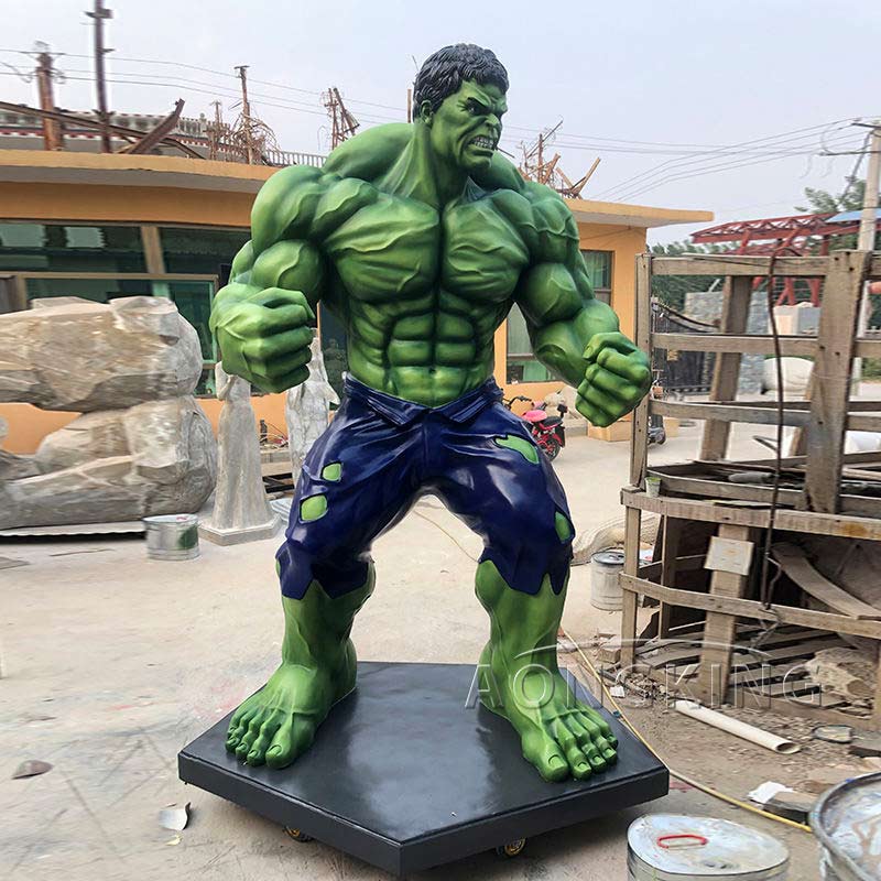 life-size hulk statue