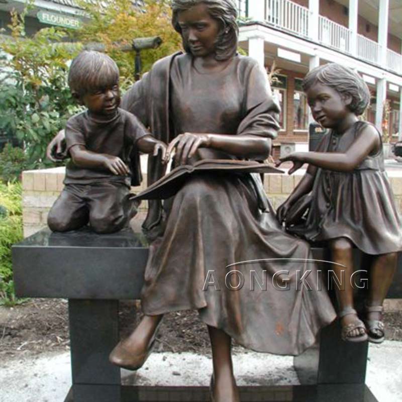 Double the Fun Garden Mother and Child Sculpture 2